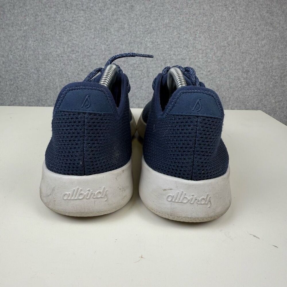 Allbirds Men's Size 9 Tread Runner Blue Canvas Athletic Sneakers Shoes - Picture 3 of 8